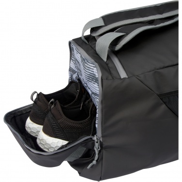 Logo trade promotional gifts image of: Aqua GRS recycled water resistant duffel backpack 35L