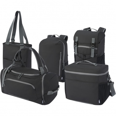 Logo trade promotional merchandise image of: Aqua GRS recycled water resistant duffel backpack 35L