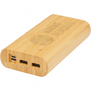 Logo trade promotional products image of: Tulda 20.000 mAh bamboo power bank