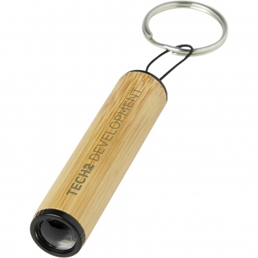 Logotrade promotional merchandise photo of: Cane bamboo key ring with light