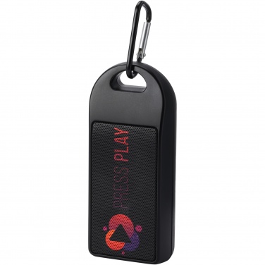 Logo trade promotional giveaway photo of: Omni 3W IPX4 RCS recycled plastic Bluetooth® speaker