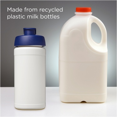 Logotrade business gift image of: Baseline 500 ml recycled sport bottle with flip lid