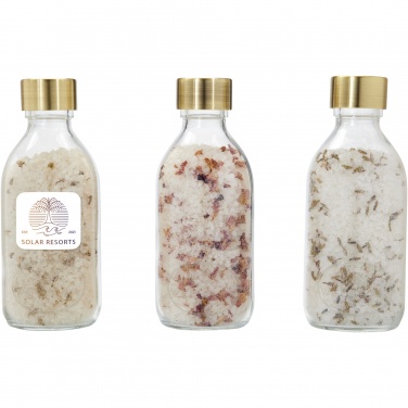 Logo trade corporate gifts image of: Wellmark Just Relax 3-piece 200 ml bath salt gift set