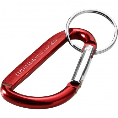 Logotrade promotional gift image of: Timor RCS recycled aluminium carabiner keychain