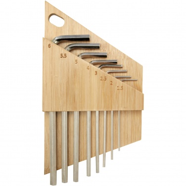 Logo trade promotional gift photo of: Allen bamboo hex key tool set