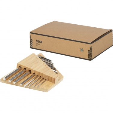 Logo trade promotional items picture of: Allen bamboo hex key tool set