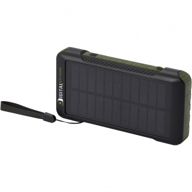Logo trade promotional product photo of: Soldy 10.000 mAh RCS recycled plastic solar dynamo power bank 