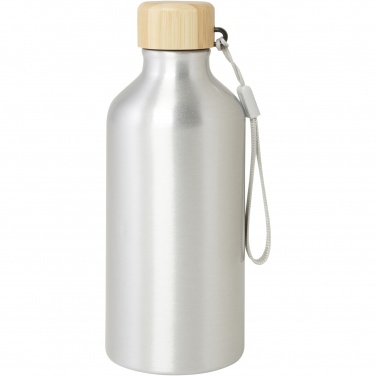 Logo trade promotional items image of: Malpeza 500 ml RCS certified recycled aluminium water bottle
