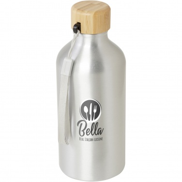 Logo trade promotional merchandise picture of: Malpeza 500 ml RCS certified recycled aluminium water bottle