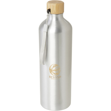 Logo trade advertising product photo of: Malpeza 1000 ml RCS certified recycled aluminium water bottle