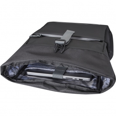 Logotrade promotional product image of: Aqua 15" GRS recycled water resistant roll-top bike bag 20L