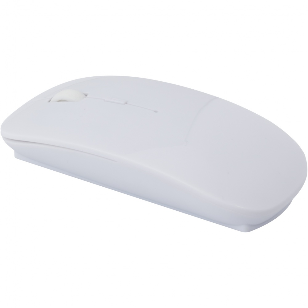 Logo trade promotional giveaway photo of: Menlo RCS recycled plastic wireless mouse 