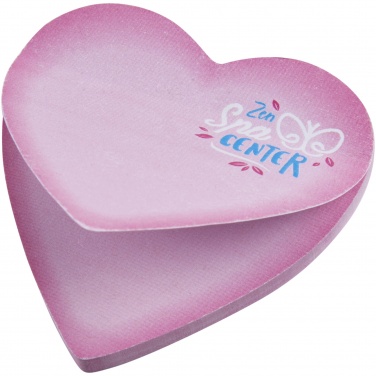 Logotrade advertising products photo of: Sticky-Mate® heart-shaped recycled sticky notes