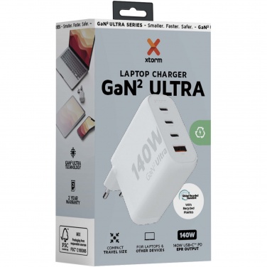 Logotrade promotional product image of: Xtorm XEC140 GaN² Ultra 140W wall charger