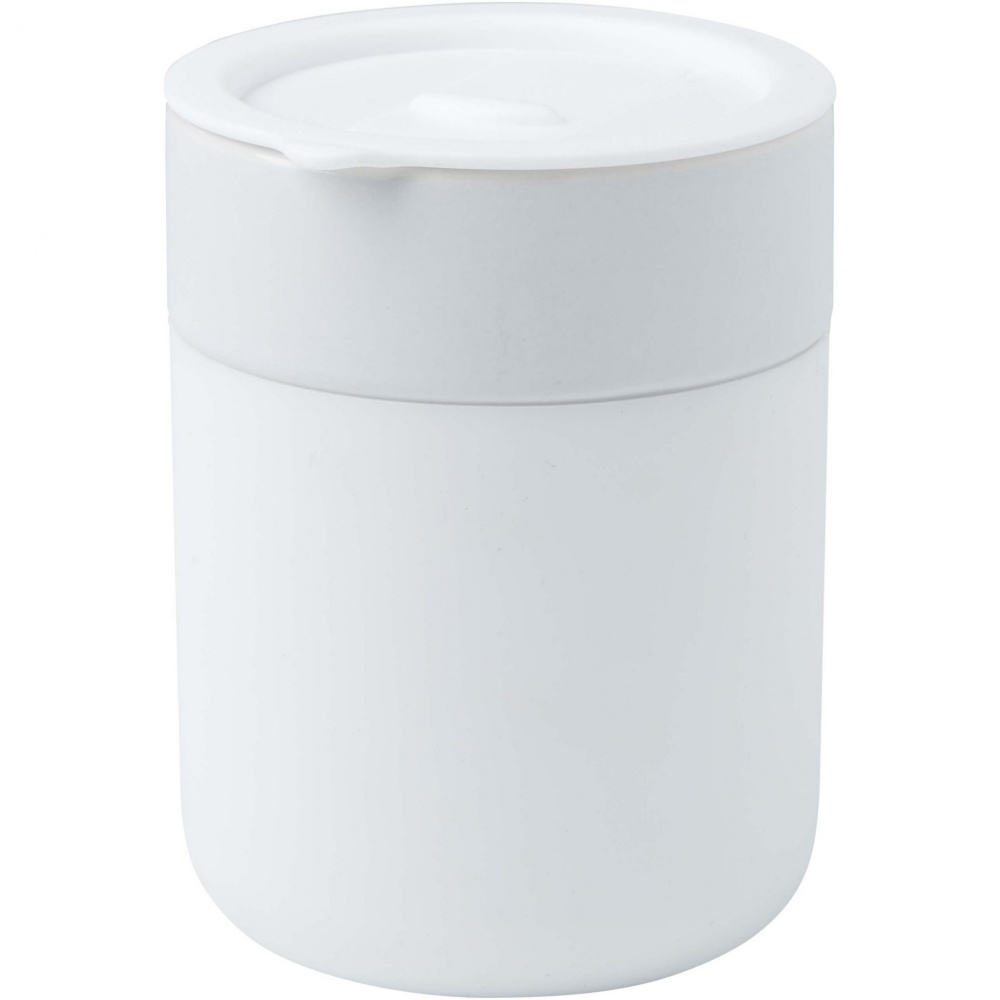 Logotrade corporate gift picture of: Java 330 ml ceramic tumbler with silicone wrap and plastic lid