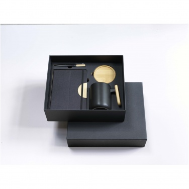 Logo trade corporate gifts picture of: Laura A5 hard cover notebook and ballpoint pen gift set
