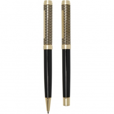Logo trade promotional merchandise image of: Legato ballpoint and rollerball pen set