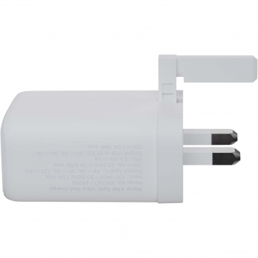 Logo trade promotional products picture of: Xtorm XEC067G GaN² Ultra 67W wall charger - UK plug