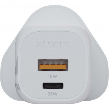 Logotrade promotional item picture of: Xtorm XEC035 GaN² Ultra 35W wall charger - UK plug