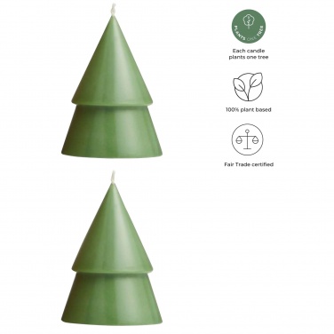 Logo trade promotional products picture of: Originalhome Xmas tree candle set of 2 - M