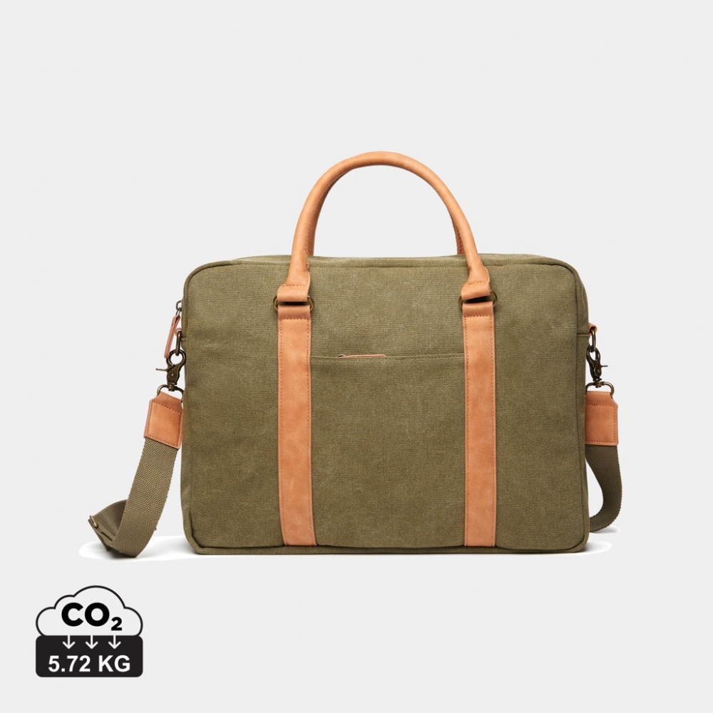 Logotrade promotional giveaway image of: VINGA Bosler RCS recycled canvas computer bag