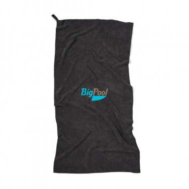 Logo trade corporate gifts picture of: VINGA GRS RPET active dry towel 140 x 70cm