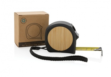 Logo trade promotional items image of: RCS recycled plastic bamboo tape 5M/19mm