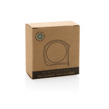 Logo trade advertising product photo of: RCS recycled plastic bamboo tape 5M/19mm
