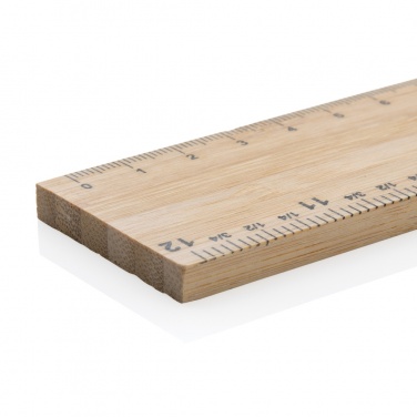 Logotrade promotional merchandise photo of: Timberson extra thick 30cm double sided bamboo ruler