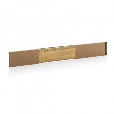 Logotrade business gifts photo of: Timberson extra thick 30cm double sided bamboo ruler