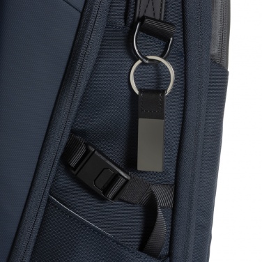 Logo trade promotional product photo of: Luxury PU keychain RCS recycled zinc alloy