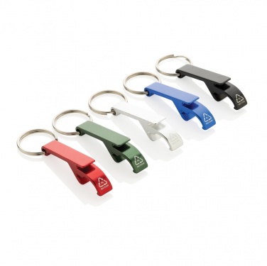 Logotrade promotional gifts photo of: RCS recycled aluminum bottle and can opener