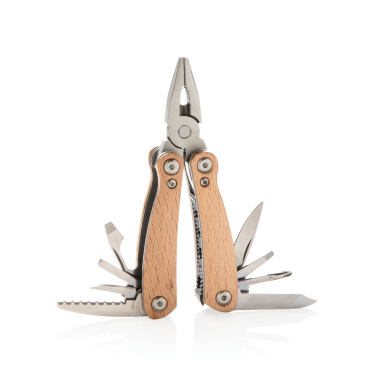 Logo trade promotional gifts picture of: Wood multitool mini