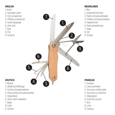 Logo trade business gift photo of: Wood pocket knife
