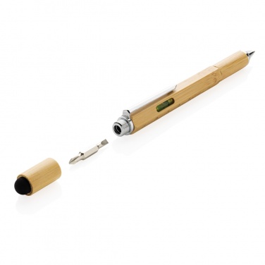 Logotrade promotional items photo of: Bamboo 5-in-1 toolpen