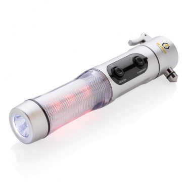 Logo trade promotional gift photo of: Emergency light with hammer