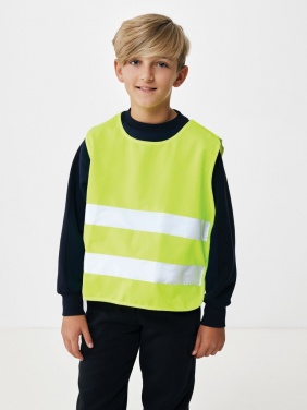 Logo trade promotional gifts image of: GRS recycled PET high-visibility safety vest 7-12 years