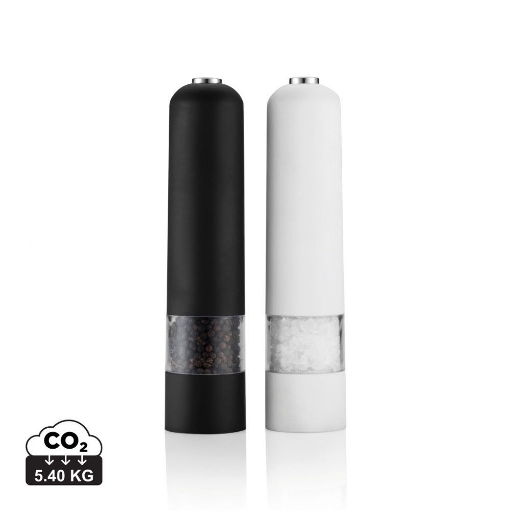 Logo trade advertising products image of: Electric pepper and salt mill set