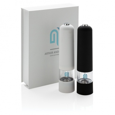 Logo trade promotional items picture of: Electric pepper and salt mill set