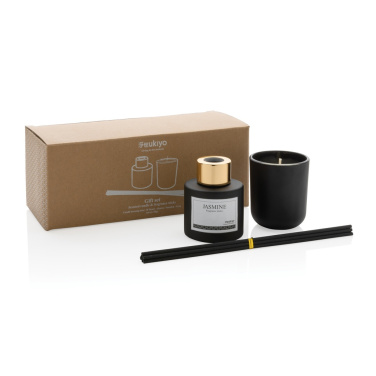 Logo trade corporate gifts image of: Ukiyo candle and fragrance sticks gift set