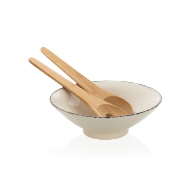 Logotrade advertising products photo of: Ukiyo salad bowl with bamboo salad server