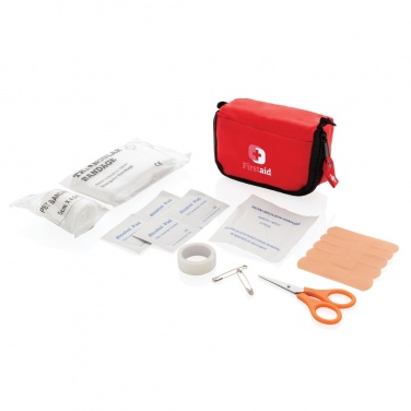 Logo trade promotional giveaways picture of: First aid set in pouch