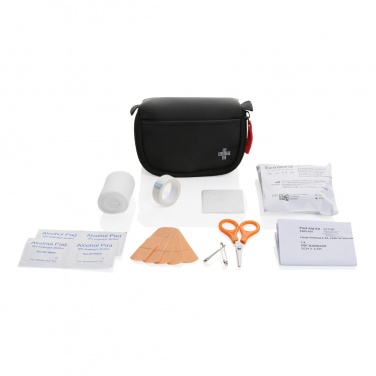 Logotrade promotional items photo of: RCS recycled nubuck PU pouch first aid set mailable