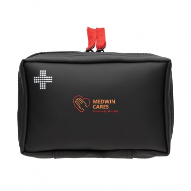 Logo trade promotional items picture of: RCS recycled nubuck PU pouch  first aid set