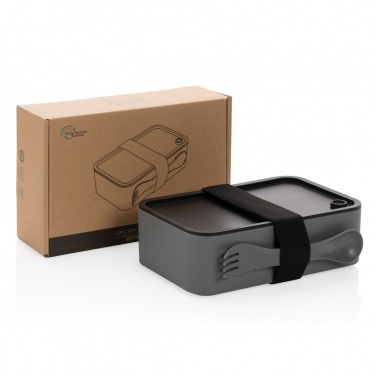 Logotrade corporate gift image of: GRS recycled PP lunch box with spork
