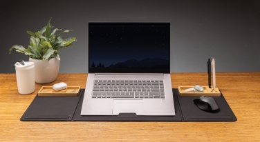 Logo trade promotional items image of: Impact AWARE RPET Foldable desk organizer with laptop stand