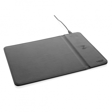 Logotrade business gift image of: Swiss Peak RCS recycled PU 10W wireless charging mousepad