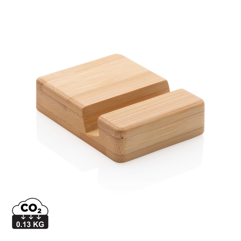 Logo trade promotional giveaway photo of: Bamboo phone stand XD