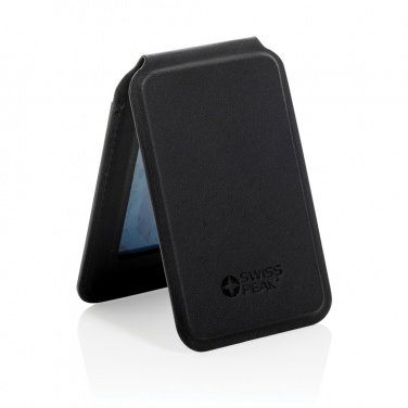 Logotrade business gifts photo of: Magstand RCS recycled PU magnetic phone wallet with stand