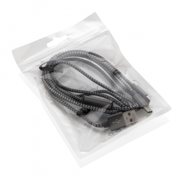 Logotrade advertising product picture of: 3-in-1 braided cable